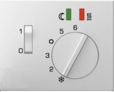 Berker K.1 Белый глянцевый Накладка Регулятора тёплого пола