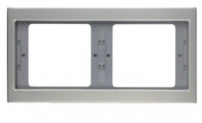 Berker K.5 Нержавеющая Сталь Рамка 2-ая горизонтальная