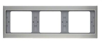 Berker K.5 Нержавеющая Сталь Рамка 3-ая горизонтальная