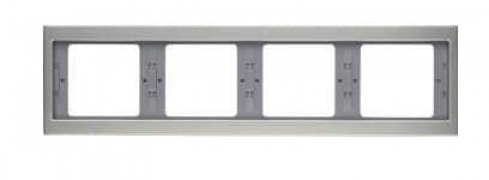 Berker K.5 Нержавеющая Сталь Рамка 4-ая горизонтальная