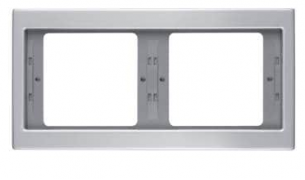 Berker K.5 Металл алюминий Рамка 2-ая горизонтальная