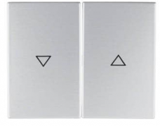 Berker K.5 Металл алюминий Клавиша 2-ая для жалюзи