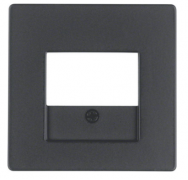 Berker Q.1, Q.3 Антрацит бархат Накладка Розетки USB