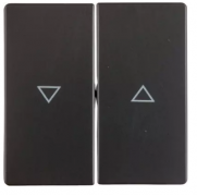 Berker Q.1, Q.3 Антрацит бархат Клавиша 2-ая для жалюзи