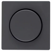 Berker Q.1, Q.3 Антрацит бархат Накладка Светорегулятора поворотного