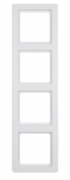 Berker Q.1 Белый бархат Рамка 4-ая