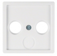 Berker Q.1, Q.3 Белый бархат Накладка розетки TV-FM-SAT