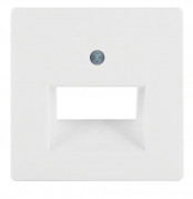 Berker Q.1, Q.3 Белый бархат Накладка розетки ТЛФ/Компьютерной 2-ой