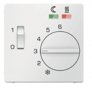 Berker Q.1, Q.3 Белый бархат Накладка Регулятора тёплого пола