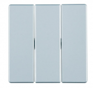 Berker Q.1, Q.3 Алюминий бархат Клавиша 3-ая