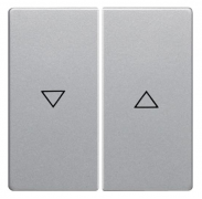 Berker Q.1, Q.3 Алюминий бархат Клавиша 2-ая для жалюзи