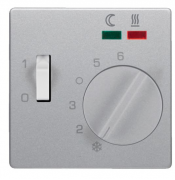 Berker Q.1, Q.3 Алюминий бархат Накладка Регулятора тёплого пола