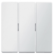 Berker Q.1, Q.3, Q.7 Белый бархат Клавиша 3-ая