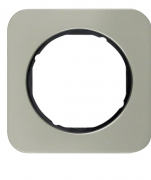 Berker R.1 Нержавеющая Сталь/Черный Рамка 1-ая