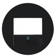 Berker R.1, R.3, R.8 Черный Глянцевый Накладка Розетки USB