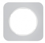 Berker R.1 Алюминий/Полярная белизна Рамка 1-ая