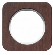 Berker R.1 Темный Дуб/Полярная белизна Рамка 1-ая