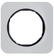 Berker R.1 Алюминий/Черный Рамка 1-ая