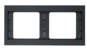 Berker K.1 Антрацит матовый Рамка 2-ая горизонтальная