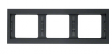 Berker K.1 Антрацит матовый Рамка 3-ая горизонтальная