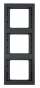Berker K.1 Антрацит матовый Рамка 3-ая вертикальная