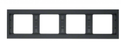 Berker K.1 Антрацит матовый Рамка 4-ая горизонтальная