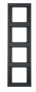 Berker K.1 Антрацит матовый Рамка 4-ая вертикальная