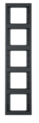 Berker K.1 Антрацит матовый Рамка 5-ая вертикальная