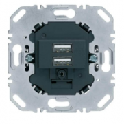 Berker Мех Зарядное устройство USB тип A +А 3.0A (Черный)