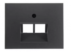 Berker K.1 Антрацит матовый Накладка розетки ТЛФ/Компьютерной 2-ой
