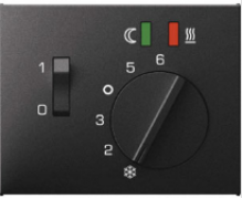 Berker K.1 Антрацит матовый Накладка Регулятора тёплого пола