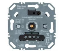 Berker Мех Светорегулятора (диммер) поворотно-нажимного 20-420 Вт/ВА, для LED 3-100 Вт, с возможностью управления с 2-х мест