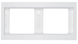 Berker K.1 Белый глянцевый Рамка 2-ая горизонтальная