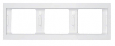 Berker K.1 Белый глянцевый Рамка 3-ая горизонтальная