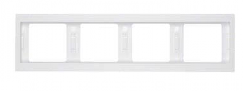 Berker K.1 Белый глянцевый Рамка 4-ая горизонтальная