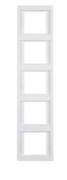 Berker K.1 Белый глянцевый Рамка 5-ая вертикальная