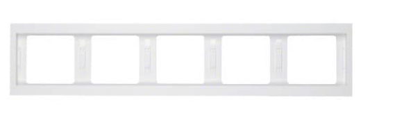 Berker K.1 Белый глянцевый Рамка 5-ая горизонтальная
