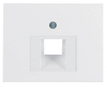 Berker K.1 Белый глянцевый Накладка розетки ТЛФ/Компьютерной 1-ой