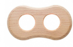 Bironi Шедель Дерево Бук Натурель Форма восьмерки Рамка 2-ая (скрытый монтаж)