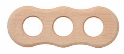 Bironi Шедель Дерево Бук Натурель Форма восьмерки Рамка 3-ая (скрытый монтаж)