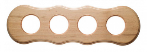 Bironi Шедель Дерево Бук Натурель Форма восьмерки Рамка 4-ая (скрытый монтаж)