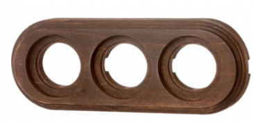 Bironi Лизетта Дерево Старое дерево Рамка 3-ая на бревно диаметр 200 мм (накладной монтаж)