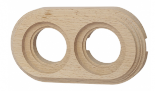 Bironi Лизетта Дерево Бук Натурель Рамка 2-ая на бревно диаметр 220 мм (накладной монтаж)