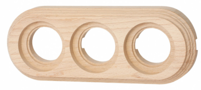 Bironi Лизетта Дерево Бук Натурель Рамка 3-ая на бревно диаметр 220 мм (накладной монтаж)