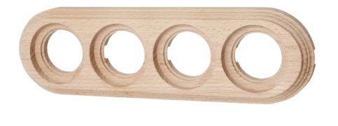 Bironi Лизетта Дерево Бук Натурель Рамка 4-ая на бревно диаметр 220 мм (накладной монтаж)
