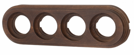 Bironi Лизетта Дерево Старое дерево Рамка 4-ая на бревно диаметр 220 мм (накладной монтаж)