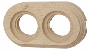 Bironi Лизетта Дерево Бук Натурель Рамка 2-ая на бревно диаметр 240 мм (накладной монтаж)