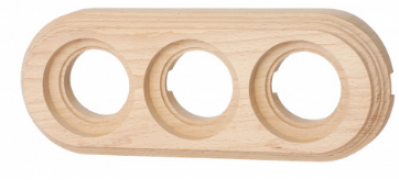 Bironi Лизетта Дерево Бук Натурель Рамка 3-ая на бревно диаметр 240 мм (накладной монтаж)
