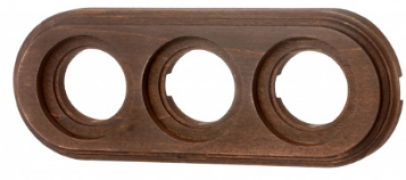 Bironi Лизетта Дерево Старое дерево Рамка 3-ая на бревно диаметр 240 мм (накладной монтаж)