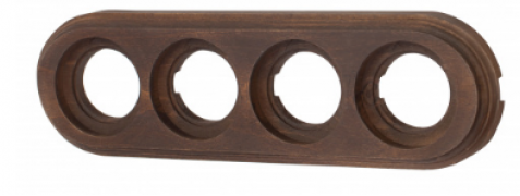 Bironi Лизетта Дерево Старое дерево Рамка 4-ая на бревно диаметр 240 мм (накладной монтаж)